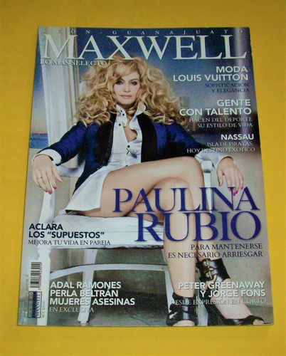 Paulina Rubio Revista Maxwell Guanajuato 2009 Ana Brenda 