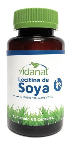 Suplemento En Cápsulas Vidanat Lecitina De Soya En Frasco 60 Un