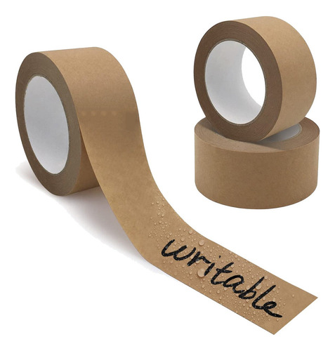 Brown Paper Tape, 2 Inch X 55 Yard Adhesive, 3 C