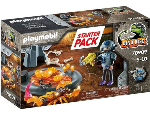 Playmobil Starter Pack Lucha Contra Escorpión De Fuego 70909
