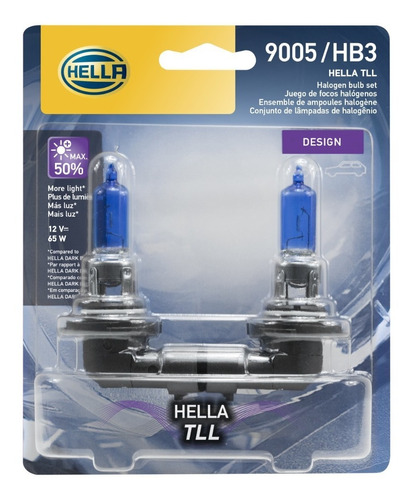 Ampolleta Hella 9005xe-tll 12v 65w P20d T4 Dark Blue Par