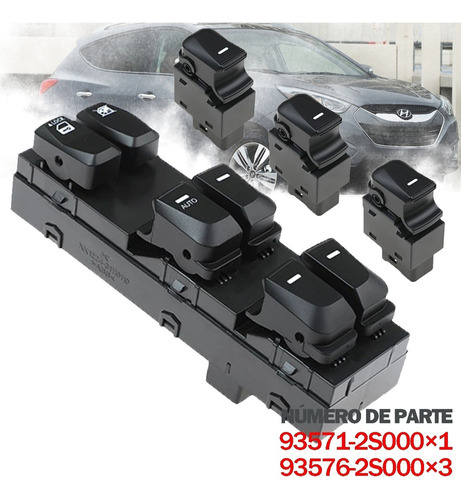 Control Maestro Vidrios Para Hyundai Tucson Ix35 2010-2015