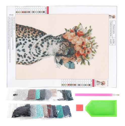 Kits De Bordado Con Estampado De Animales Para Pintar Por Nú