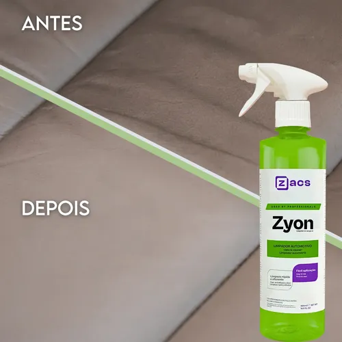 Zyon Zacs Limpador Automotivo Interno Plástico Painel | MercadoLivre
