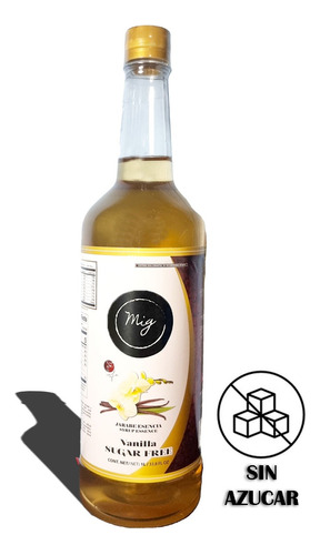 1 Litro De Jarabe De Vainilla - Sugar Free - Sin Azucar -