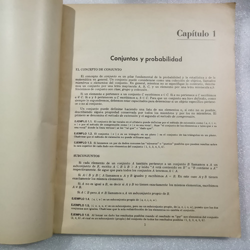 Probabilidad Y Estadistica Murray R. Spiegel, 1a Ed. 1977 (Usado)