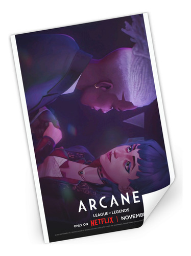 Mini Poster Arcane League Of Legends Lol Jinx Vi Caitlyn N36