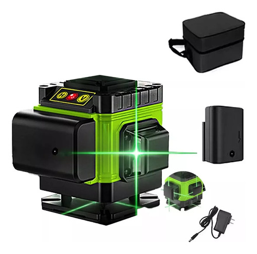 Laser De Nível 12 Linhas Verde A Battery Precision 4d I Plug