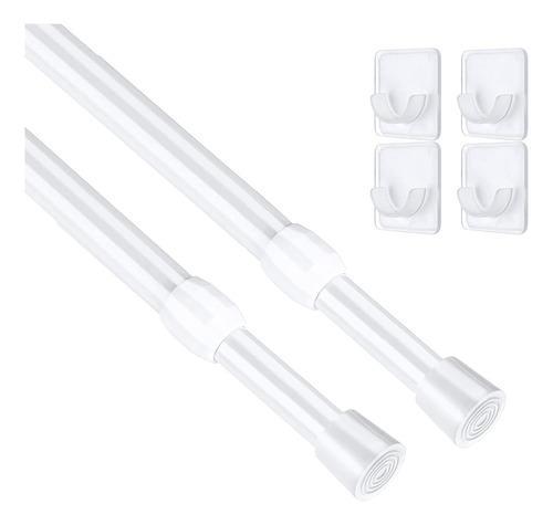 Barras Cortina Tensión Ajustables Sin Perforaciones 26-39 Pu