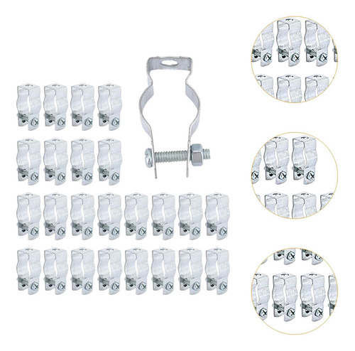25 Piezas De Colegas De Conducto De Acero Galvanizado 20 Mm