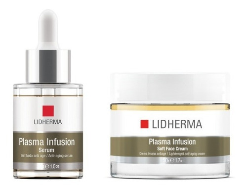 Lidherma Kit Piel Mixta Plasma Infusion Serum + Crema Soft 
