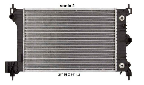 Radiador Chevrolet Sonic 2016 1.6l Deyac T/a 16 Mm