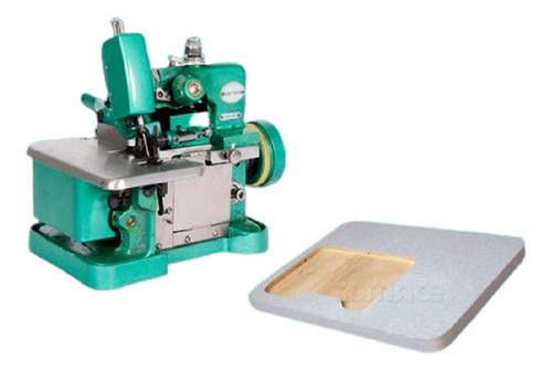 Máquina de Coser Overlock+base+pedal electrónico Color Verde 110v