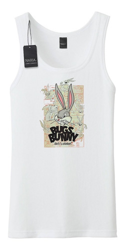 Musculosa Hombre Bugs Bunny Dibujo Art Logo - Psbu10