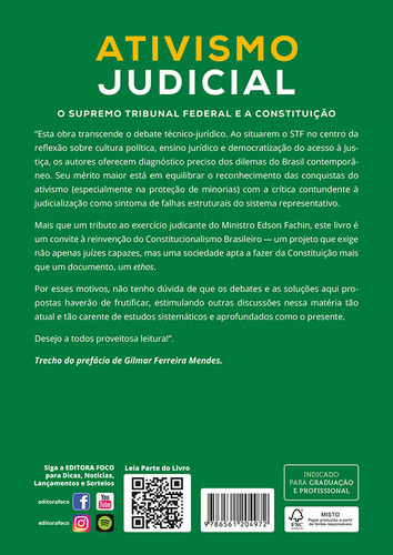 Ativismo Judicial - O Supremo Tribunal Federal E A Constituição - 1ª Ed - 2025