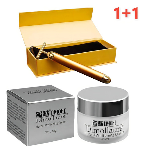 Masajeador Para Colágeno Facial Y Crema Quitamanchas