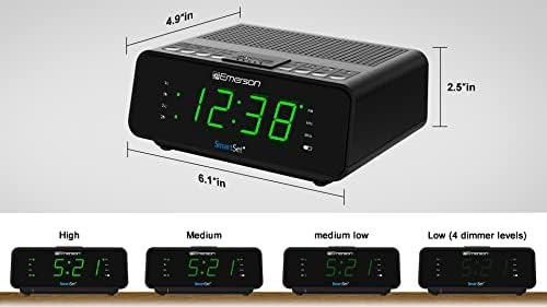 Rádio Despertador Emerson Smartset Com Rádio, Dimmer, Sleep