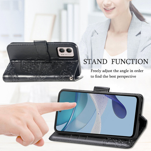 Funda Tipo Cartera Butterfly Para Motorola Kickstand