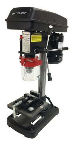 Imagen 2 de 10 de Taladro De Banco 13mm 350w C/ Morsa + Guarda Kushiro Tbk13