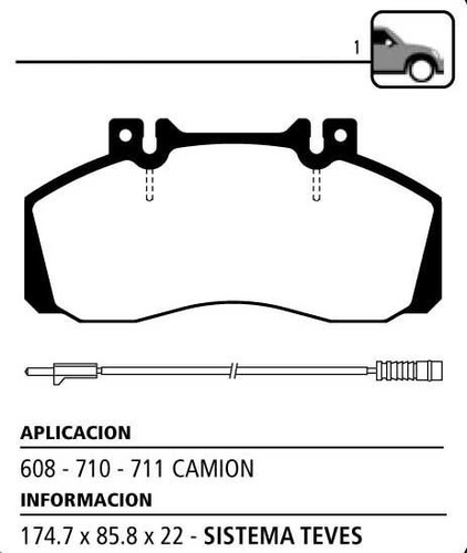 Juego Pastillas De Freno Delans Litton P/ Mercedes Benz 608