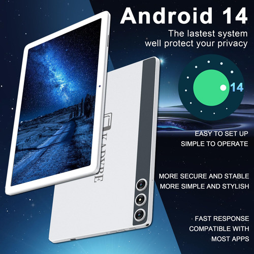 Tableta Android 14 Más Reciente De 2024, Tableta De 10