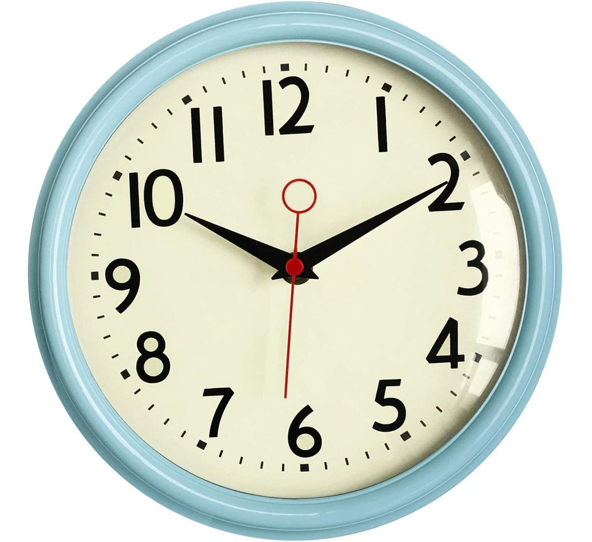 Relógio De Parede Retro 9,5 Polegadas Azul Cozinha 50's318-a | Mercado