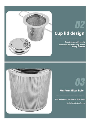 Colador De Té De Acero Inoxidable Reutilizable Para Escurrir
