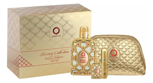 Set Orientica Luxury Collection Royal Amber 80ml Edp + 3