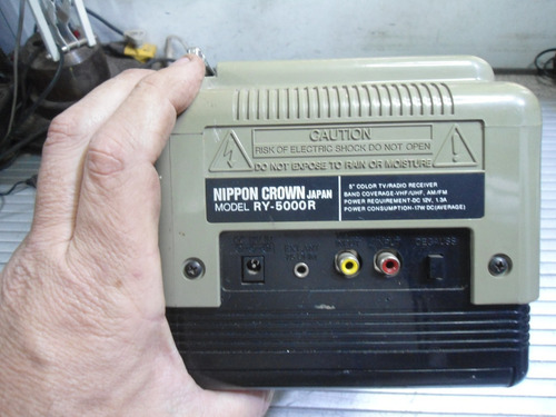 Monitor Mini Tv Antiga Nippon Crown Ry-5000r - No Estado
