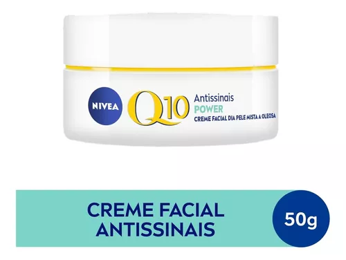 NIVEA Creme Facial Antissinais Q10 Power Dia FPS 30 Pele Mista a Oleosa 50g  50g