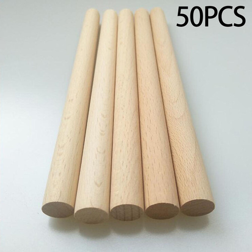 50 Uds. Palos De Madera Sin Pintar, Palitos De Madera Para