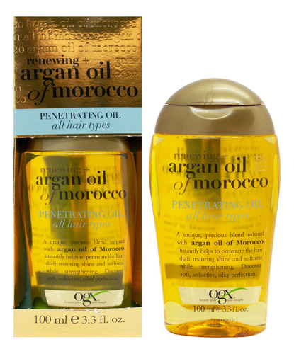 Ogx Argan Oil Of Morocco Serum Oleo Cabello Brillo 100ml 3c