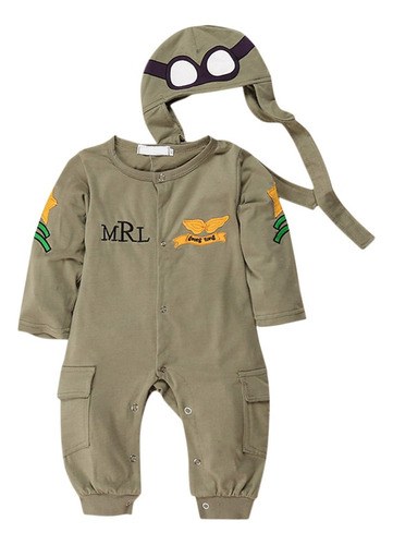 Bien Infantil Monos Ropa De Una Piloto Traje De Manga Larga