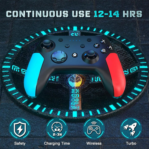 Switch Gamepad, Controlador Bluetooth Inalámbrico, Consola D