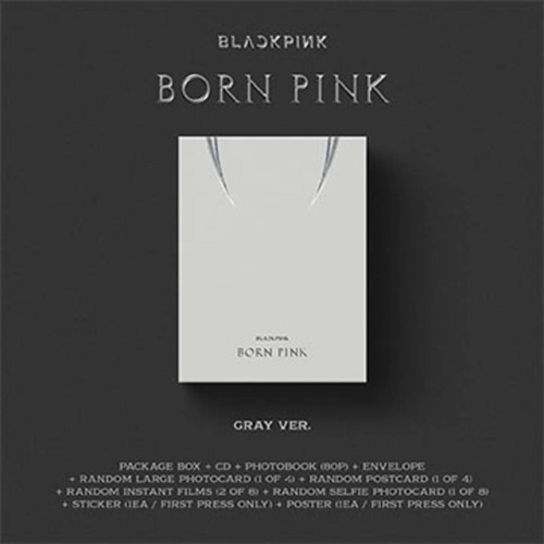 Blackpink Born Pink (standard Version C / Gray) Import Cd
