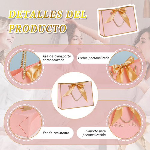 20 Bolsas De Portátiles Ecológicas Color Rosa