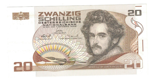 Billete Austria 20 Chelines (1986)