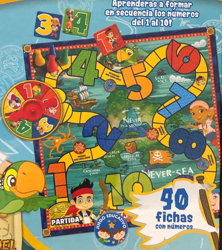 Disney Jake Y Los Piratas Jugando Con Números - Open Box