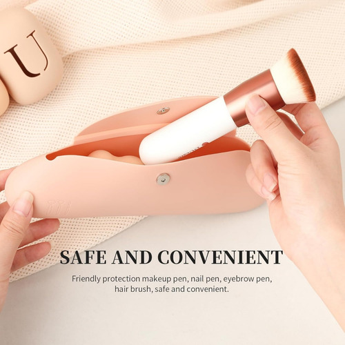Estuche De Viaje Para Brochas De Maquillaje, 1 Unidad, Organ