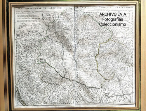 Mapa Antiguo Original De Epoca Año 1717 