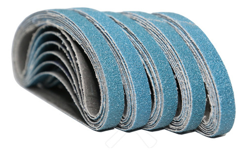 Cinta Lixa 330x12mm Zircônia Lixadeira Pneumatica Kit Com 10
