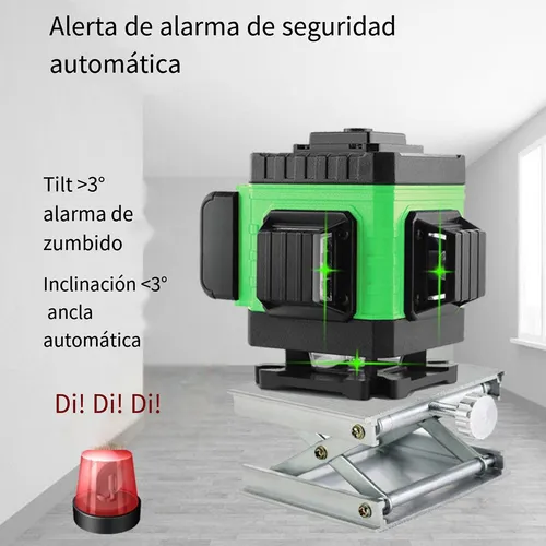 Nivel De Laser Autonivelante Verde De 16 Líneas+trípode+caja