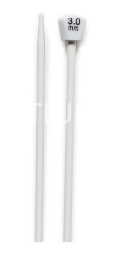 Imagen 2 de 4 de Agujas Tricot De Aluminio Marca Silver N° 3 Por Par.