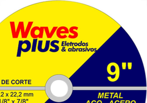 Disco Corte Waves Ferro 9x7/8 2t