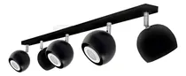 Comprar Lampara Aplique Techo Pared Gioluce Tini Gap 5 Luces Bocha Negro Cromo