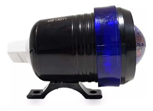 Faro Led Cañón Luz Blanco 20w Aro Azul Moto X Par