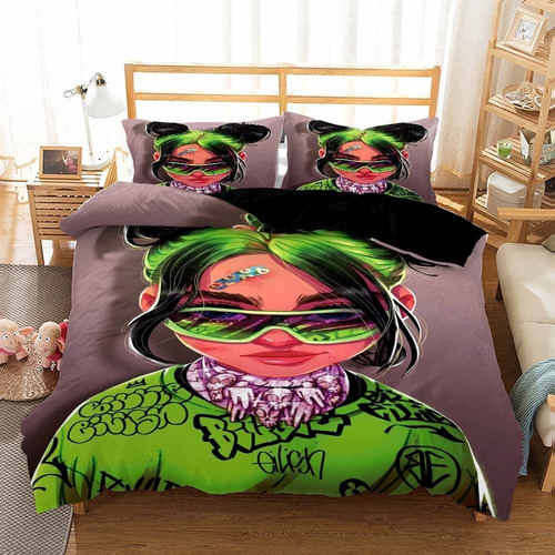 Billie Eilish Queen Size Bedding Set 3-piece