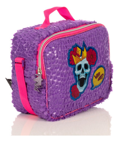 Lonchera Atmpacks Polinesios-0211 Color Violeta - 11cm X 28cm