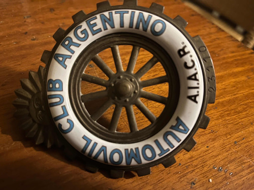 Automóvil Club Argentino Insignia Muy Antigua Incluyo De Arg