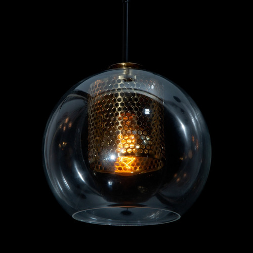 Lámpara Colgante Opulent Negro Bronce E27 60w 1 Luz Lumimexico 23098-2